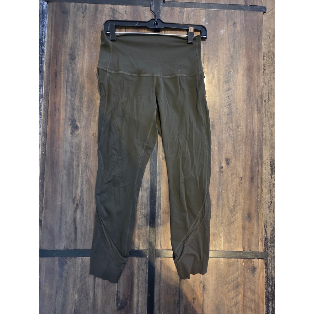 Lululemon Pace Rival HR Crop 22" Leggings Sz 6 Dark Olive